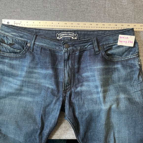 Robin's Jean Straight Leg Embroidered Wings USA Made Jeans - Men's Size 42*32 - Picture 9 of 15